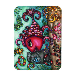 かわいいお洒落魚海洋生物オリジナルアート マグネット