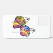 かわいいお洒落鳥カラフル三羽 Case-Mate iPhoneケース (裏面 (横))