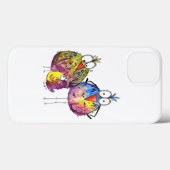 かわいいお洒落鳥カラフル三羽 Case-Mate iPhoneケース (裏面 (横))