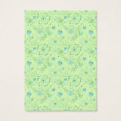 かわいいお洒落鳥結婚式の引き出物ラベル (裏面)