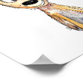 かわいいお洒落鹿 ポスター (角)