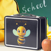 かわいいお洒落（昆虫）マルハナバチ虫の漫画グラフィック メタルランチボックス