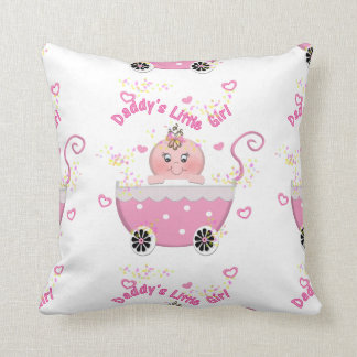 かわいいお父さんの小さな女の子のベビーカーの装飾用クッション クッション