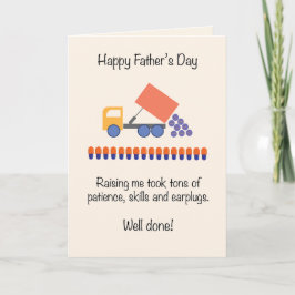 かわいいお父さんの日トラック満載カード シーズンカード