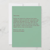 かわいいお父さんの日特別カード　ユーモアたっぷりのフルーツ柄 カード (裏面)