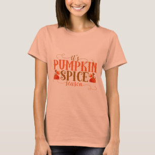 かわいいお祝いのカボチャスパイスの季節の秋 Tシャツ