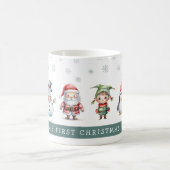 かわいいお祭りキッズの最初のクリスマス コーヒーマグカップ (中央)