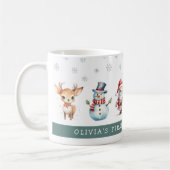 かわいいお祭りキッズの最初のクリスマス コーヒーマグカップ (左)