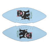 かわいいお腹が空いたタスマニアのデビルイラストレーション アメリカンフットボール (パネル)