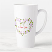 かわいいお花が好きだよ  カフェラテマグ (右)