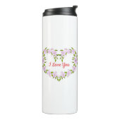 かわいいお花が好きだよ  タンブラー (回転左)