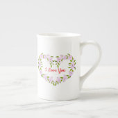 かわいいお花が好きだよ  ボーンチャイナマグカップ (右)