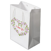 かわいいお花が好きだよ  ミディアムペーパーバッグ (裏面アングル)