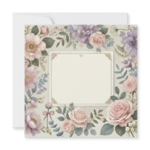 かわいいお花の招待状/お知らせ