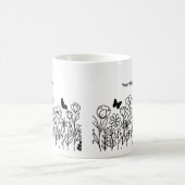 かわいいお花 コーヒーマグカップ (中央)