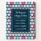 かわいいお菓子の点絵1冊目の料理本 ノートブック (裏面)