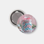 かわいいお菓子の瓶 マグネット (正面/裏面)