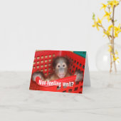 かわいいお見舞いカード カード (黄色い花)