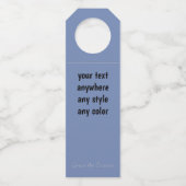 かわいいかいま見ブーイングの小鳥 ボトルネックタグ (裏面)