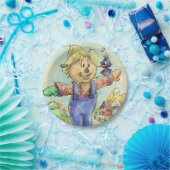 かわいいかかしの紙皿 ペーパープレート (パーティー)