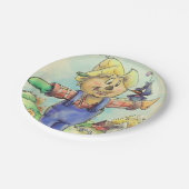 かわいいかかしの紙皿 ペーパープレート (アングル)