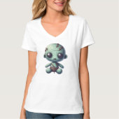 かわいいかかし人形のかぎ針編み Tシャツ (正面)