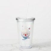 かわいいかき氷の犬 アクリルタンブラー (裏面)