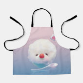 かわいいかき氷の犬 エプロン (正面)
