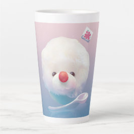 かわいいかき氷の犬 カフェラテマグ