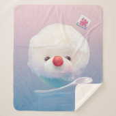 かわいいかき氷の犬 シェルパブランケット (正面)