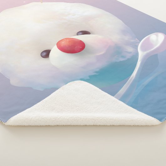 かわいいかき氷の犬 シェルパブランケット (3/4)