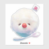 かわいいかき氷の犬 シール (シート)