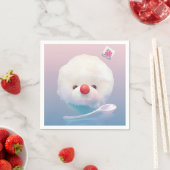 かわいいかき氷の犬 スタンダードカクテルナプキン (インサイチュ)