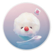 かわいいかき氷の犬 セラミックノブ (正面)