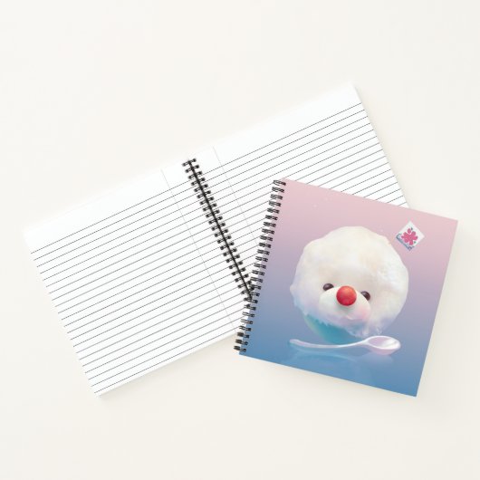 かわいいかき氷の犬 ノートブック (内部)