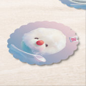 かわいいかき氷の犬 ペーパーコースター (アングル)