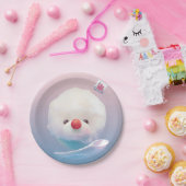 かわいいかき氷の犬 ペーパープレート (パーティー)