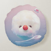 かわいいかき氷の犬 ラウンドクッション (裏面)