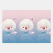 かわいいかき氷の犬 ラッピングペーパーシート (正面)