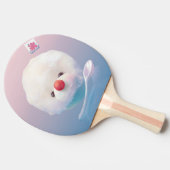 かわいいかき氷の犬 卓球ラケット (横)