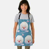 かわいいかき氷犬のパターン エプロン (インサイチュ)