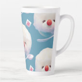 かわいいかき氷犬のパターン カフェラテマグ (右)