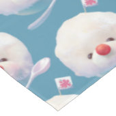 かわいいかき氷犬のパターン テーブルクロス (アングル)