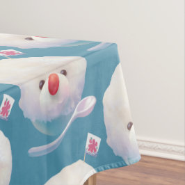 かわいいかき氷犬のパターン テーブルクロス