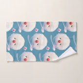 かわいいかき氷犬のパターン バスタオルセット (ハンドタオル)