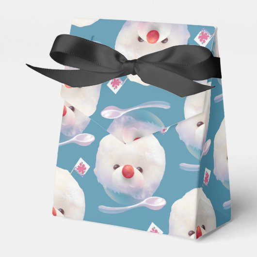 かわいいかき氷犬のパターン フェイバーボックス (正面サイド)