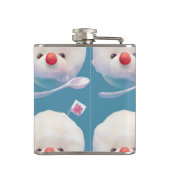 かわいいかき氷犬のパターン フラスク (裏面)