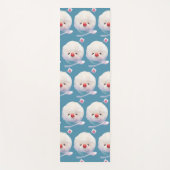 かわいいかき氷犬のパターン ヨガマット (正面)