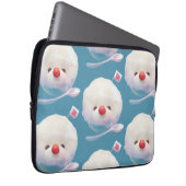 かわいいかき氷犬のパターン ラップトップスリーブ (正面右)