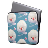 かわいいかき氷犬のパターン ラップトップスリーブ (正面左)